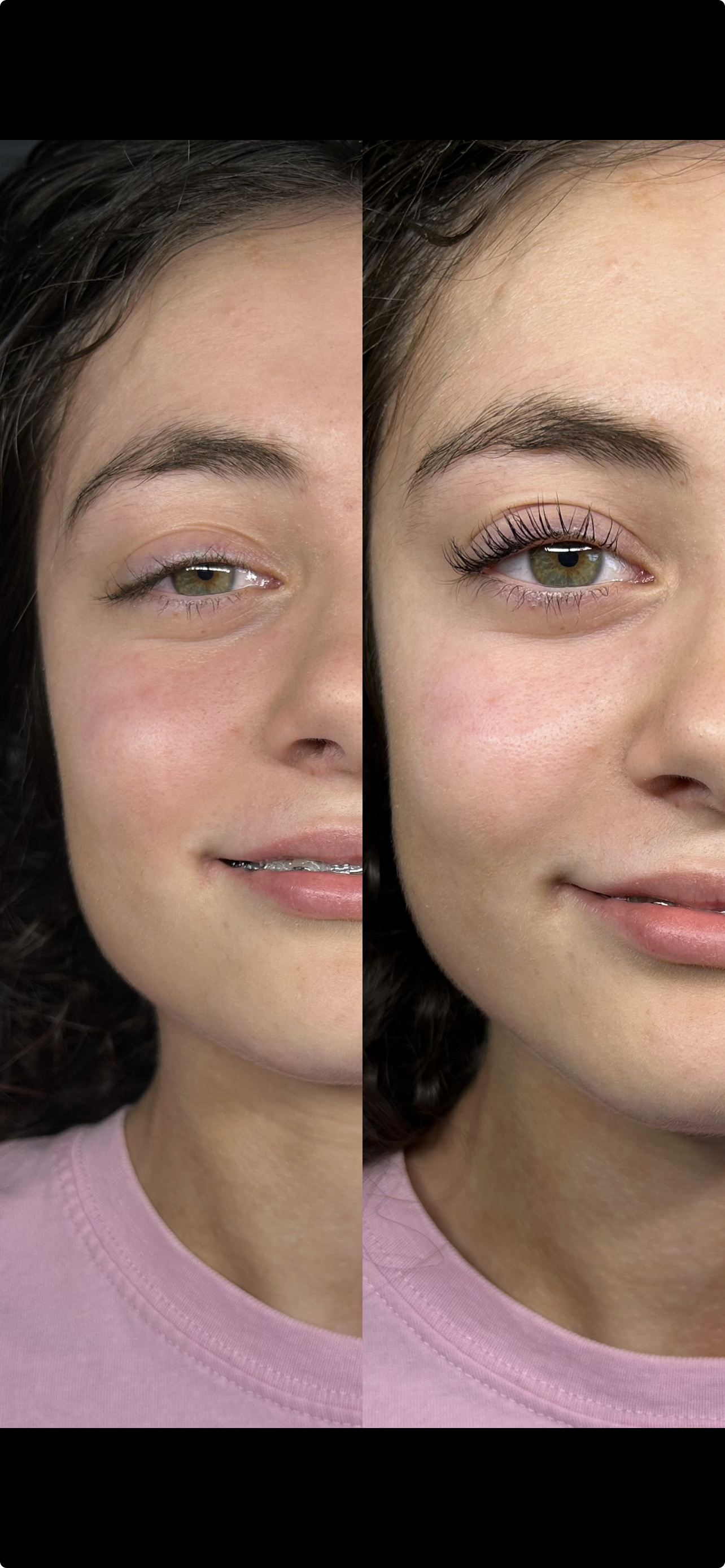 Giulia – Browlift avec teinture + Rehaussement avec teinture