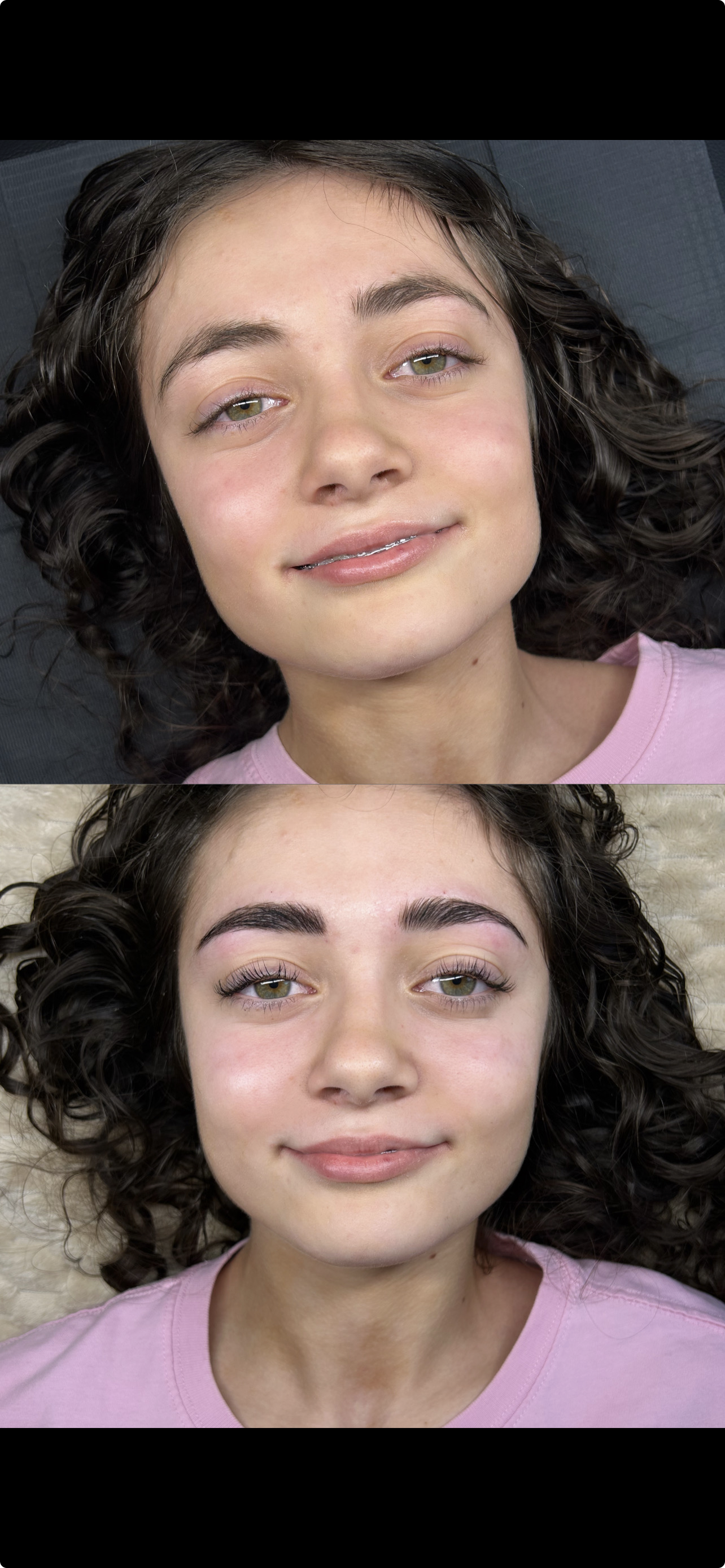 Giulia – Browlift avec teinture + Rehaussement avec teinture
